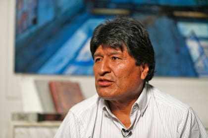 Evo Morales durante una entrevista