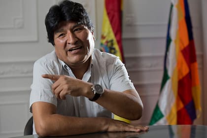 Evo Morales, en una entrevista con LA NACION