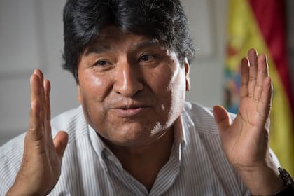 Evo Morales, en una entrevista con LA NACION