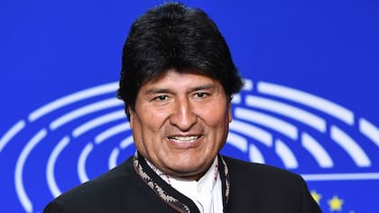 Evo Morales, luego de reunirse con el Parlamento Europeo, en junio pasado