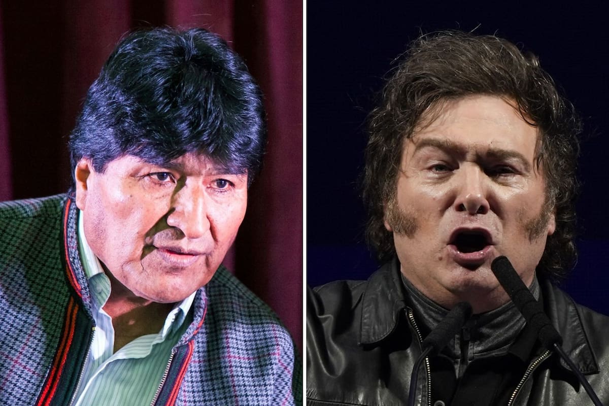 Evo Morales y Javier Milei