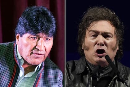 Evo Morales y Javier Milei