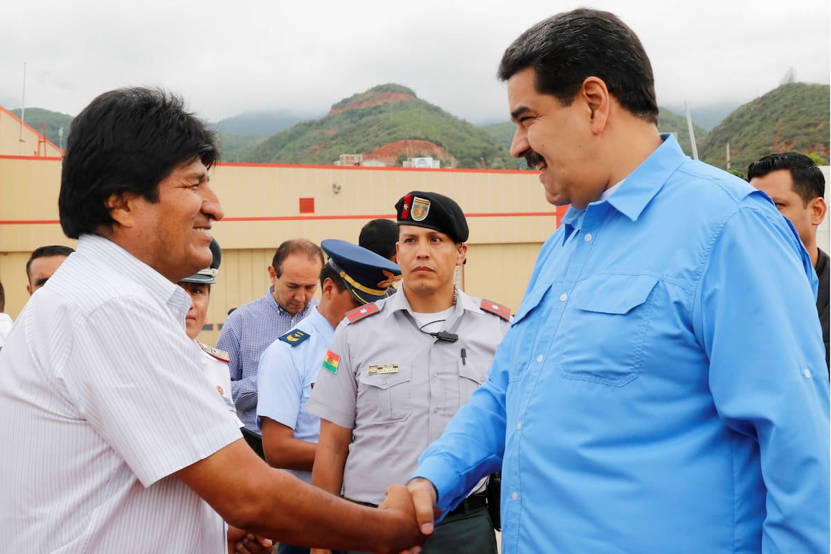 Evo Morales y Nicolás Maduro