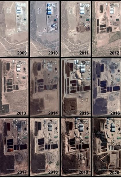 Evolución de 2009-2019. Planta de tratamiento ubicada en el Parque Industrial de Neuquén: Fotografías presentadas en la denuncia