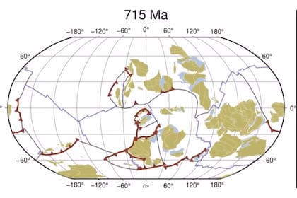 Evolución de la tectónica de placas desde hace mil millones de años hasta el presente
