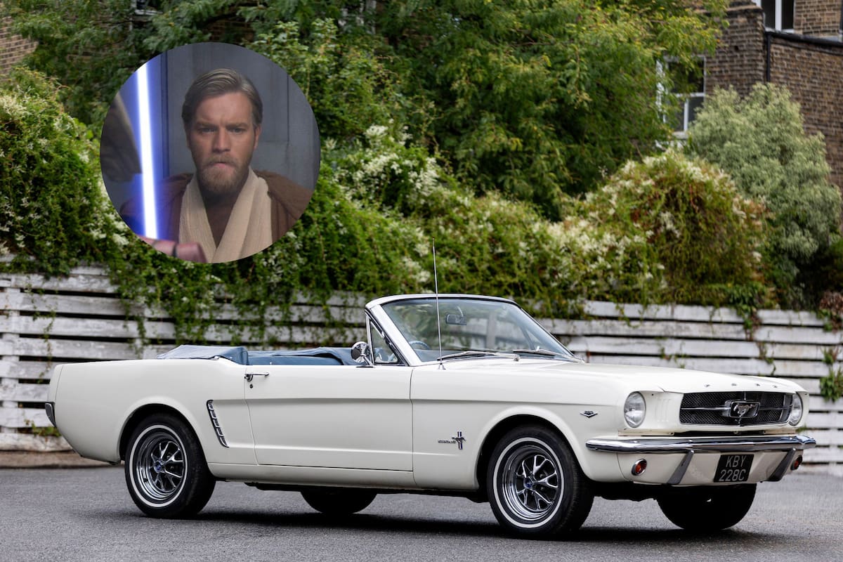 Ewan McGregor perdió su Mustang 289 Convertible de 1965, lo recuperó y ahora decidió ponerlo a la venta
