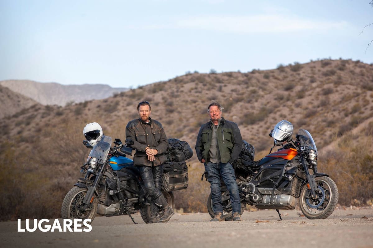 Ewan McGregor y Charley Boorman durante la filmación de Long Way Up.