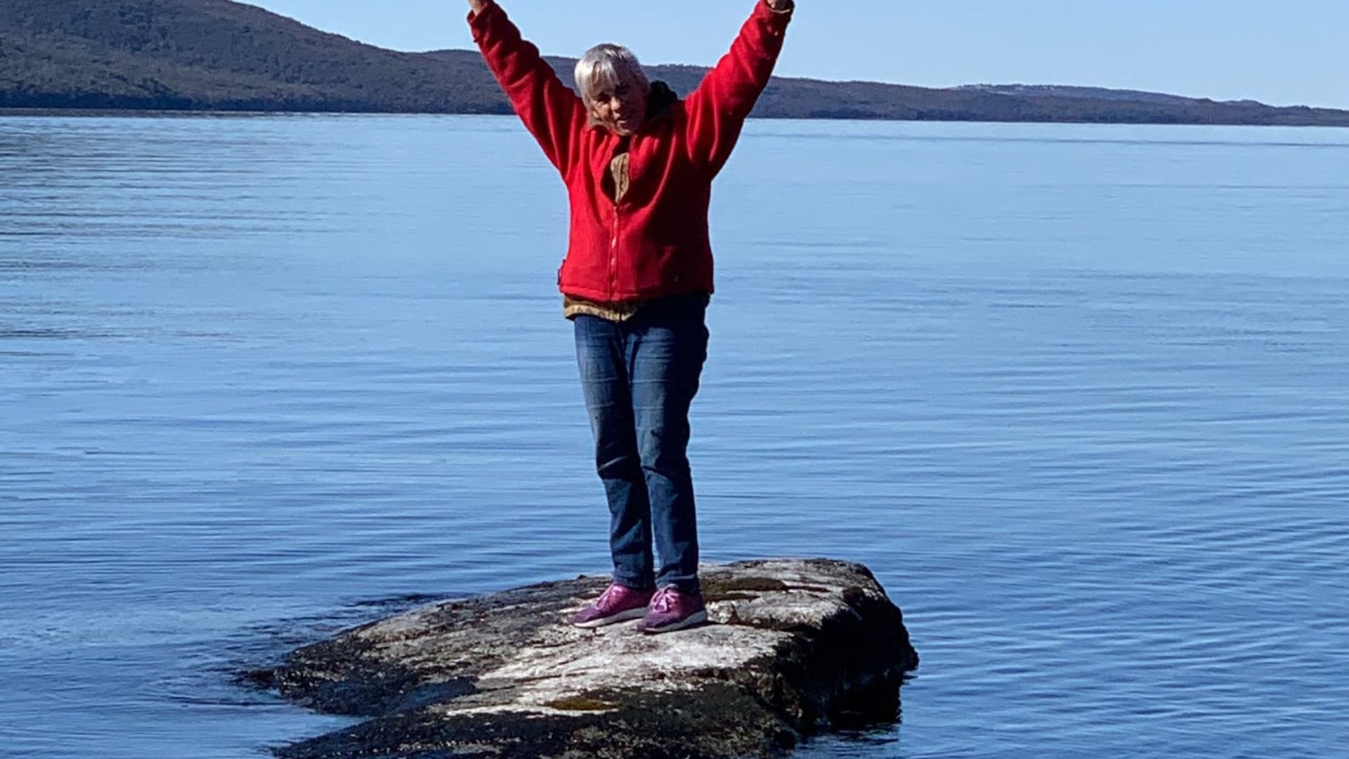 Ex profesora de alemán en la Goethe Schule durante 30 años, sus alumnos la siguen visitando en Lago Vintter.