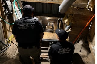 Descubren un narcotúnel que conectaría Tijuana con San Diego con un mecanismo deslizante, luz y ventilación