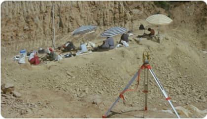 Excavaciones realizadas por el equipo del Institut Català de Paleontologia Miquel Crusafont en el vertedero de Can Mata, en 2004