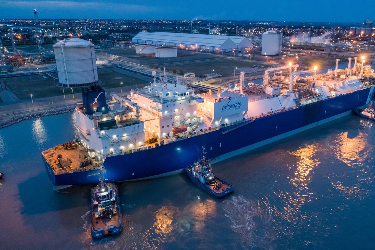 Excelerate Energy puso en funcionamiento el buque regasificador Exemplar en el Puerto de Ingeniero White, Bahía Blanca