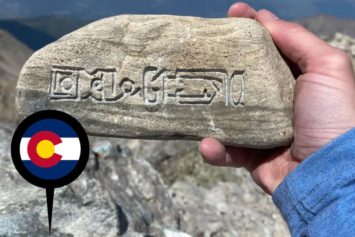 Excursionistas descubren piedras con grabados en la cima del Capitol Peak en Colorado (Reddit/Barkeater26)