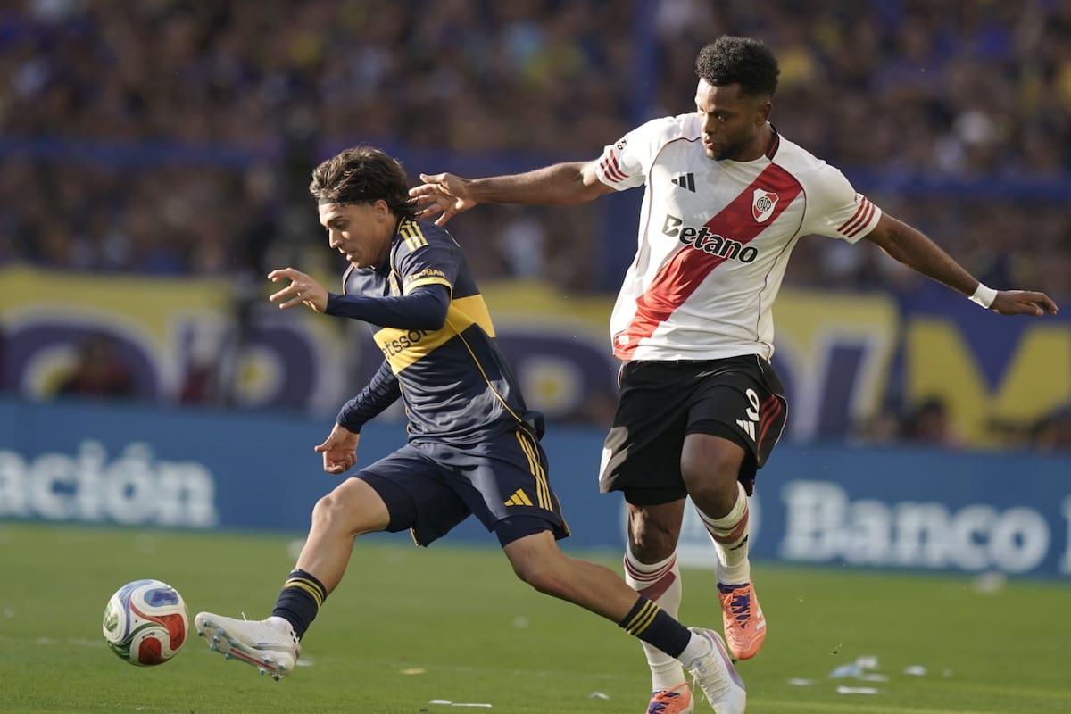 Exequiel Zeballos, la figura de Boca en el triunfo por 2-0 en el clásico ante River, en la Bombonera, por el torneo Clausura 2025