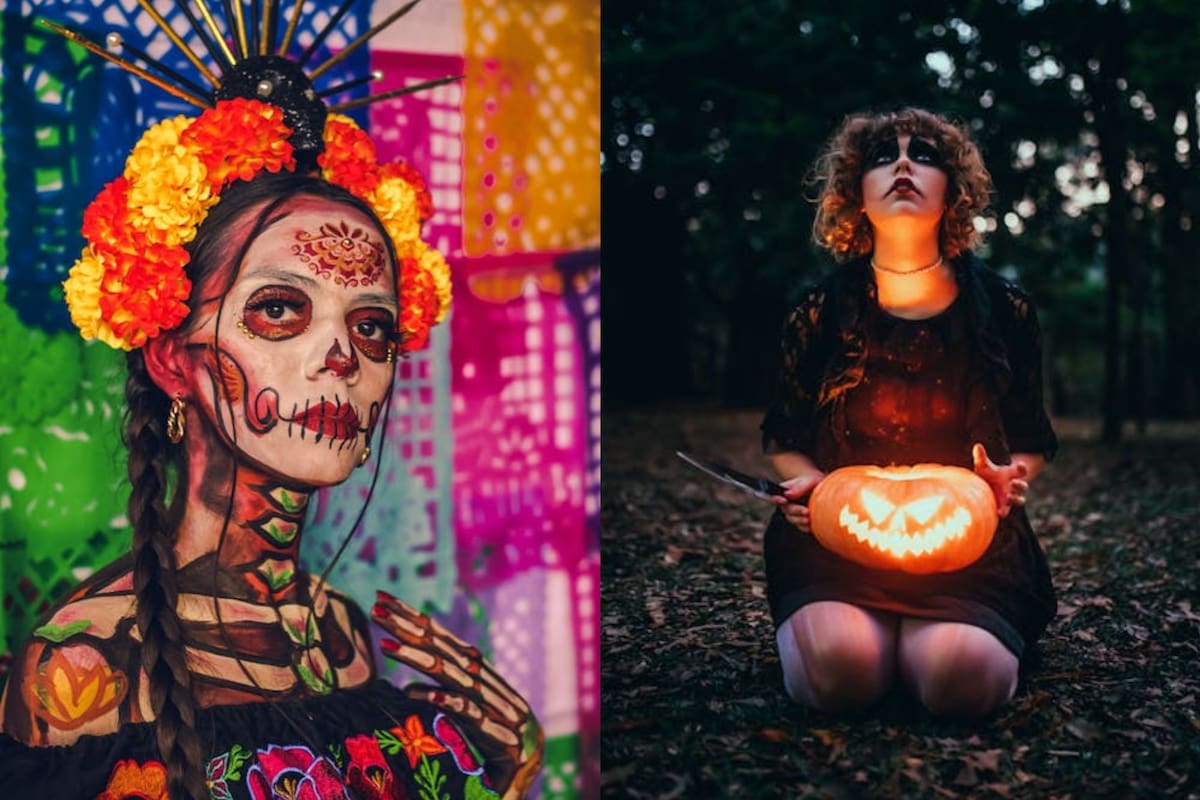 Existen muchas diferencias entre Día de Muertos y Halloween, celebraciones que se llevan a cabo en México y Estados Unidos (Pexels/Moisés Fonseca/Matheus Bertelli)