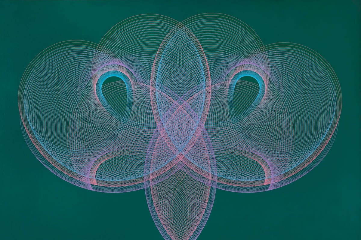 Expansión sobre verde (1971), una de las obras de MacEntyre incluidas en el libro