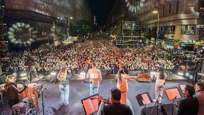 Experiencia Gospel en el centro porteño (Foto: Prensa)