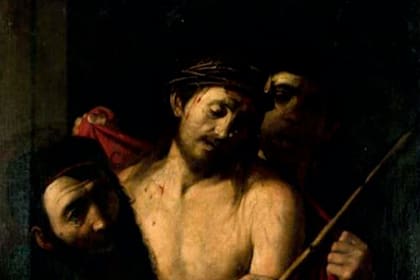 Expertos analizan en Madrid si el lienzo encontrado ayer es realmente "Ecce homo", de Caravaggio.