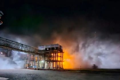Explosión e incendio en un frigorífico de Carcarañá