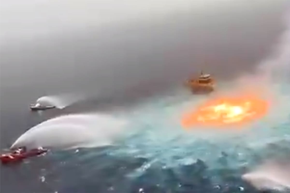 Explosión en el Golfo de México