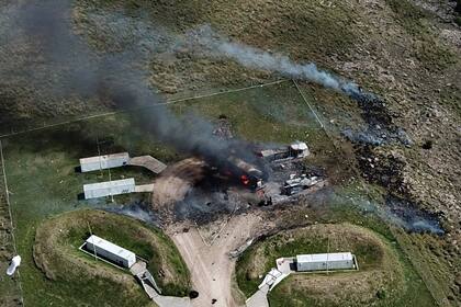 Explosión en la fábrica Enaex de Olavarría.