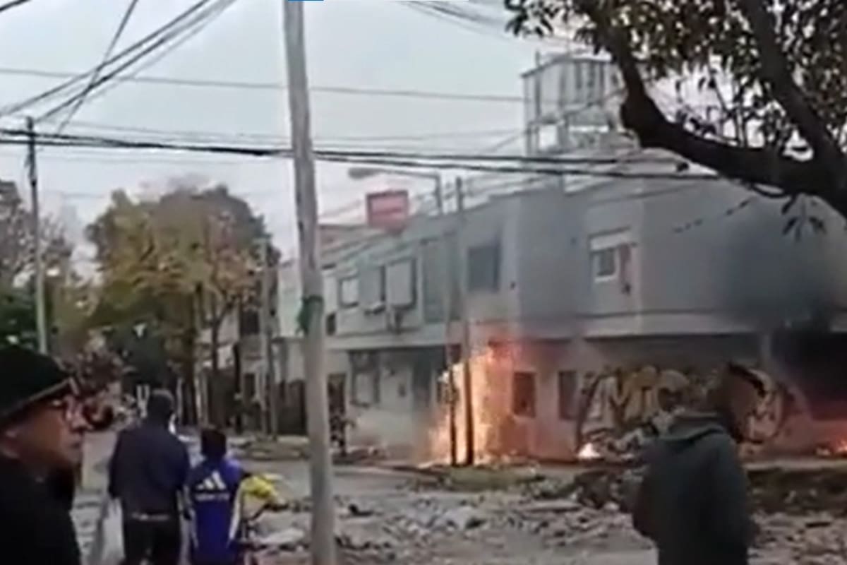 Explosión en San Martín.