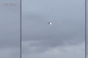 Explosión en uno de los motores de un avión que succionó un conejo