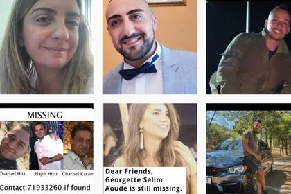 explosiones beirut libano desaparecidos instagram fotos busqueda escombros