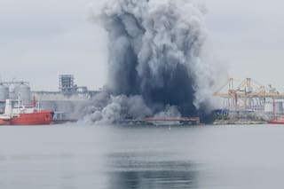 Explota dron marítimo en puerto rumano del mar Negro; no hay heridos