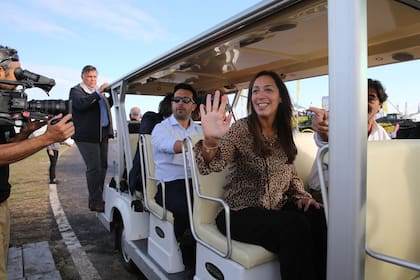 La gobernadora María Eugenia Vidal participó hoy del corte de cintas de la muestra