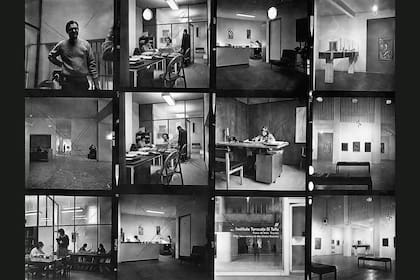 Exterior y oficinas del Instituto Di Tella de la calle Florida hacia fines de 1963 (Archivo Universidad Torcuato Di Tella)