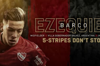 Ezequiel Barco fue presentado como nuevo jugador de Atlanta United, equipo dirigido por Gerardo Martino.
