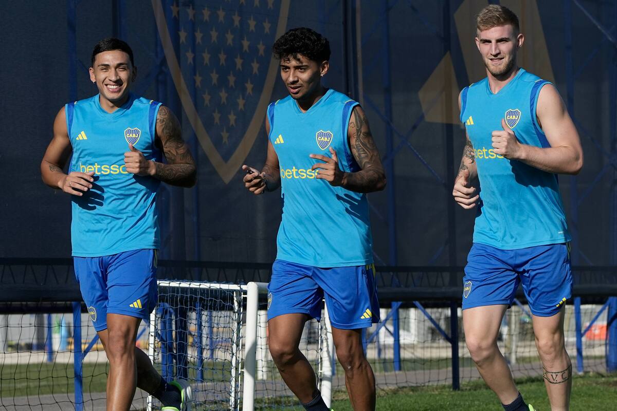 Ezequiel Fernández, Cristian Medina y Nicolás Valentini, tres olímpicos que volvieron a Boca y quieren estar presentes frente a River por la Copa de la Liga Profesional.