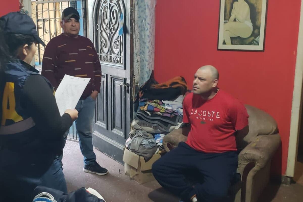 Ezequiel Guazzora fue detenido en Merlo por detectives de la Policía Federal Argentina