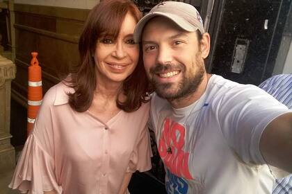 Ezequiel Guazzora junto a Cristina Kirchner