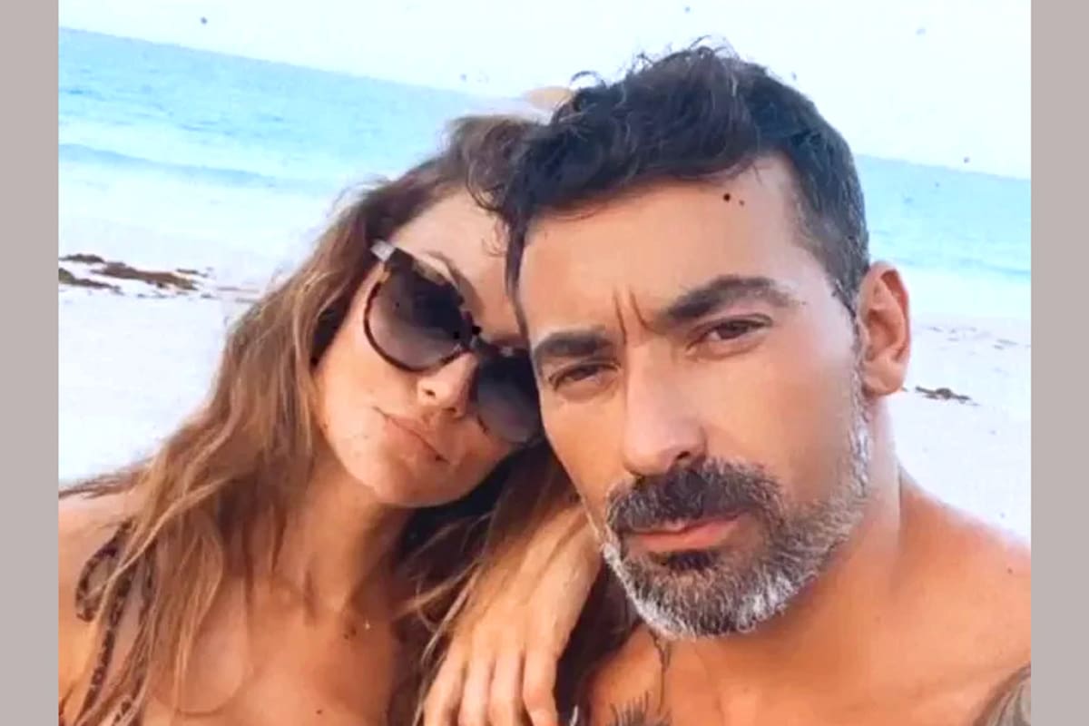 Ezequiel Lavezzi y Natalia Borges