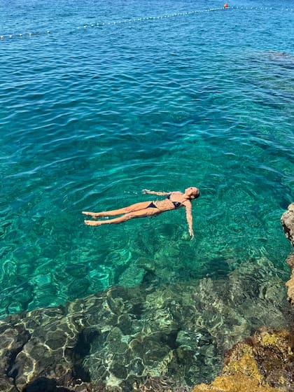 Fabbiani haciendo la plancha en el Mar Mediterráneo