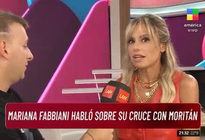 Fabbiani reveló que García Moritán le pidió disculpas en el corte (Foto: Captura de TV / América)