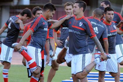 Fabbro fue al entrenamiento de hoy en el Monumental
