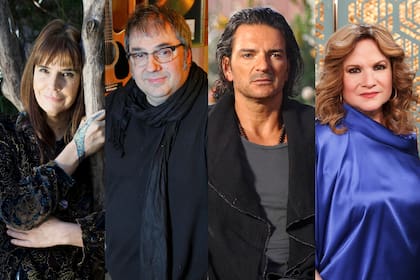 Fabi Cantilo, Lito Vitale, Ricardo Arjona y Lucía Galán