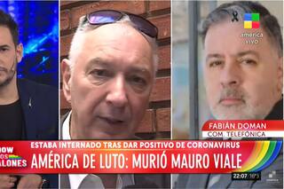 El llanto de Fabián Doman por la muerte de Mauro Viale
