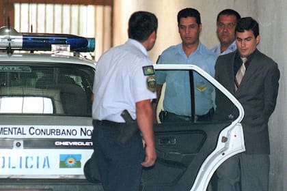 Fabián Tablado, trasladado durante el juicio