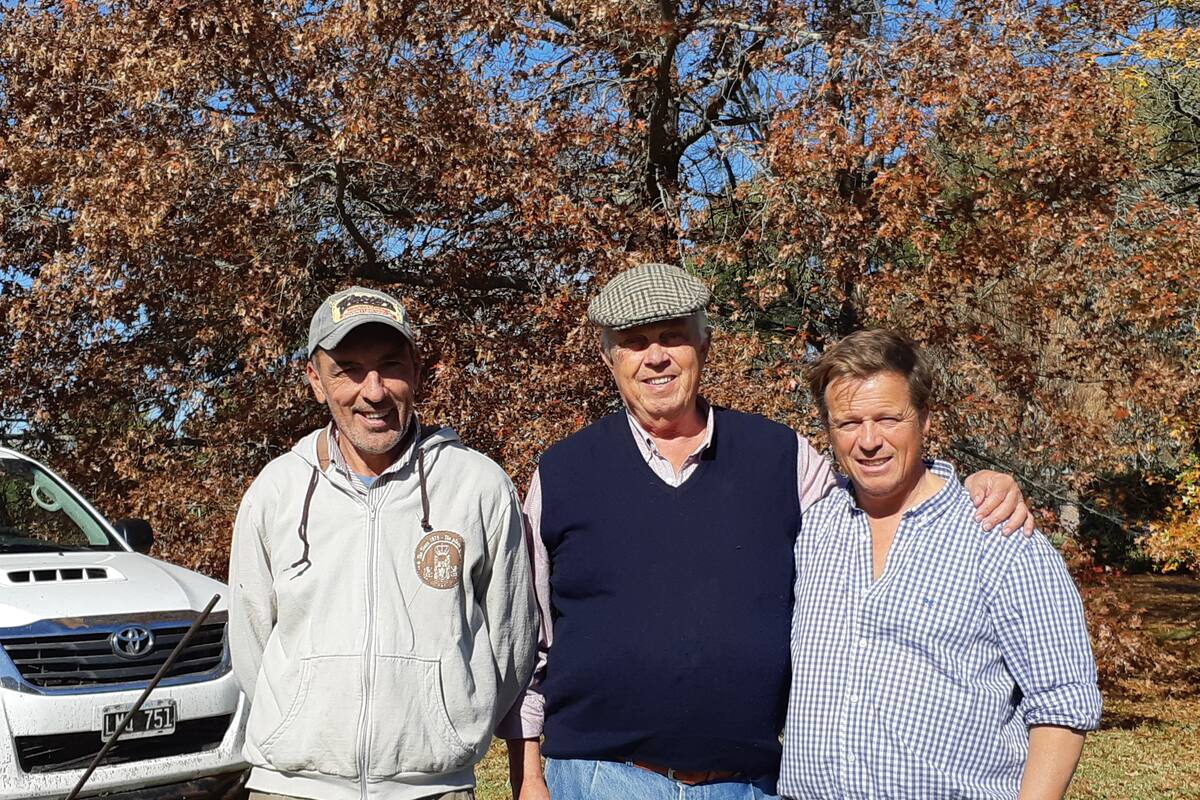 Fabián Abraham, Diego Aguiló y su hijo Miguel