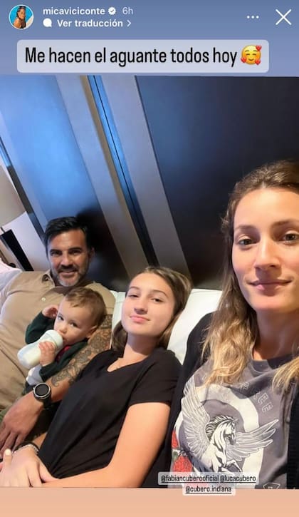 Fabián, Luca e Indiana acompañaron a Mica Viciconte en la previa de los Martín Fierro