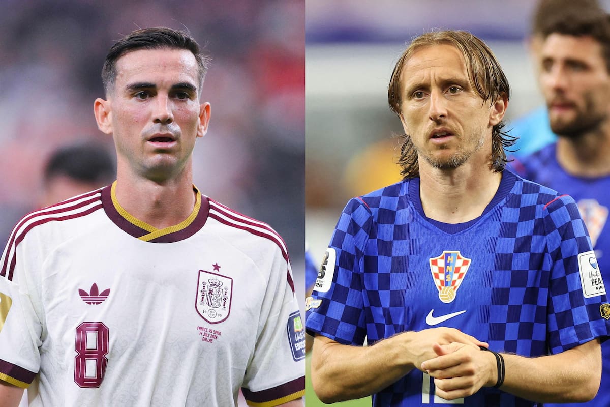 Fabián Ruiz y Luka Modric serían titulares en el encuentro de este miércoles entre España y Croacia