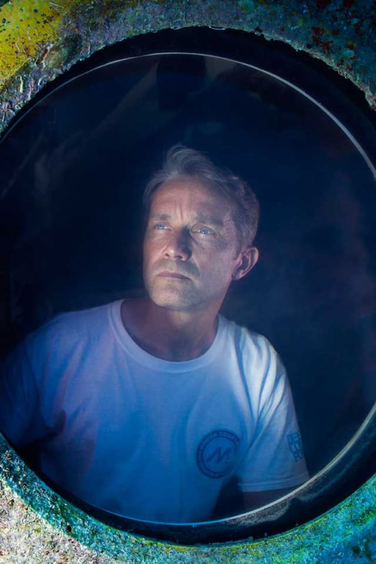 Fabién heredó la pasión por el mar de su abuelo, Jacques Cousteau
