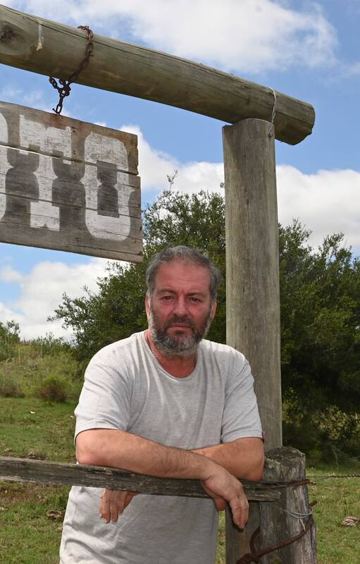 Fabio Alberti en su restaurante uruguayo