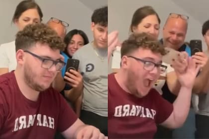 Fabio Fabbiani rompió en llanto junto a sus padres al recibir la confirmación de admisión en Harvard, una escena que emocionó a miles en redes sociales