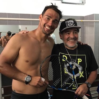 Fabio Fognini siempre fue un admirador de Diego Maradona, a quien pudo conocer