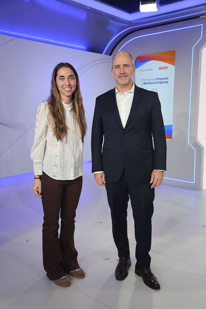 Fabiola Cundari (CMO de Galicia) y Gervasio Marques Peña (Director Comercial de LA NACION)