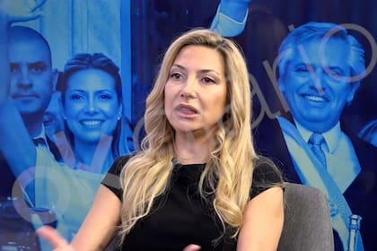Fabiola Yañez durante una entrevista con un medio de España, donde reside.